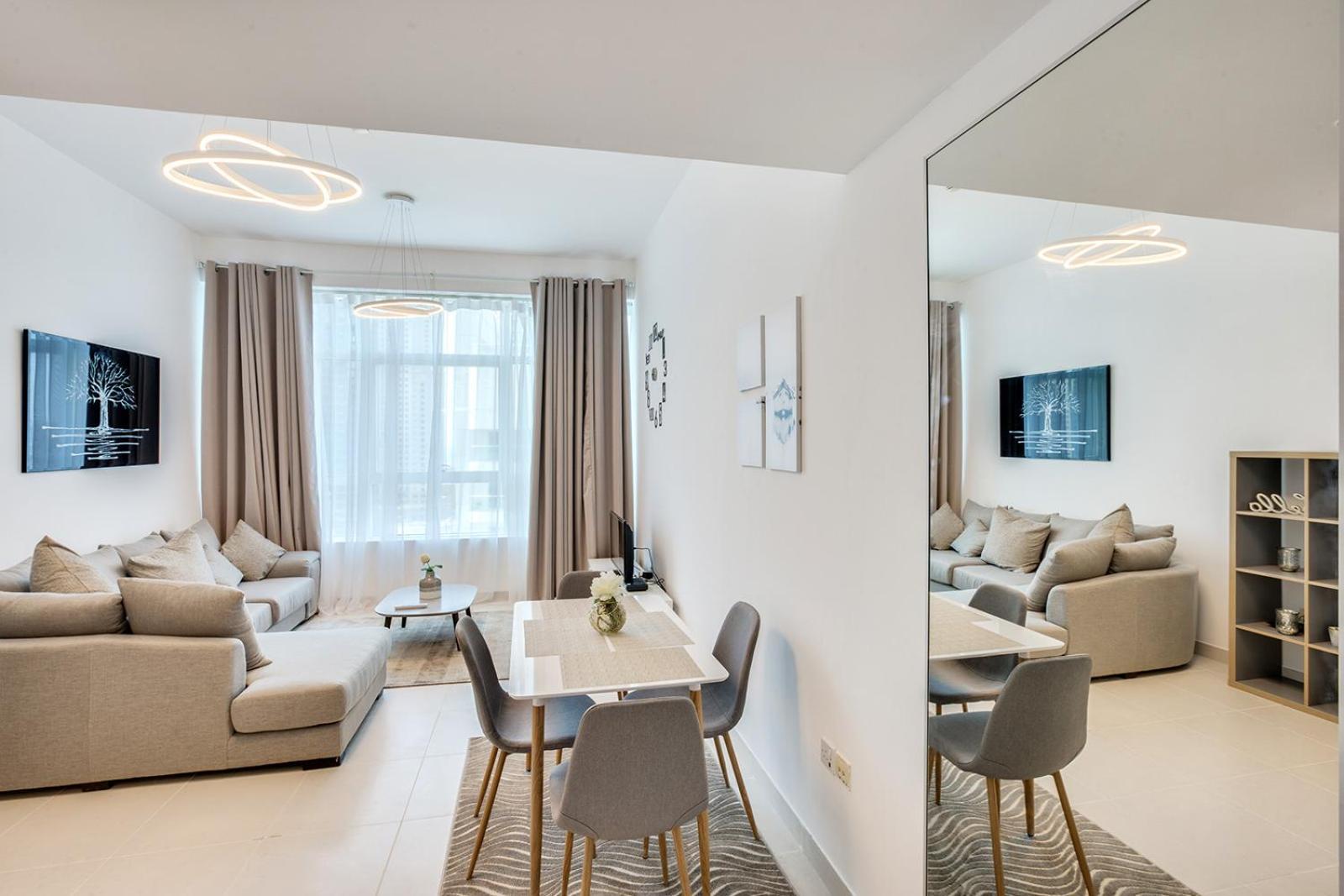 두바이 Stylish 2Bd With Great View In Marina View Tower 아파트 외부 사진